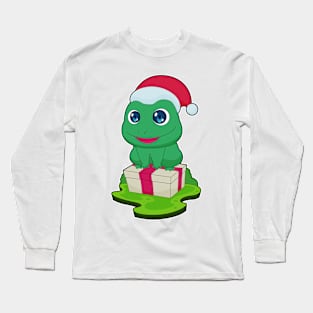 Frog Christmas Package Long Sleeve T-Shirt